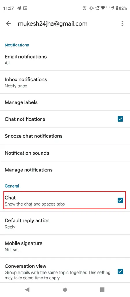 Tick-The-Google-Chat