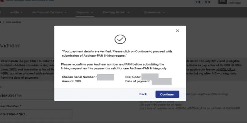 Your payments details are verified