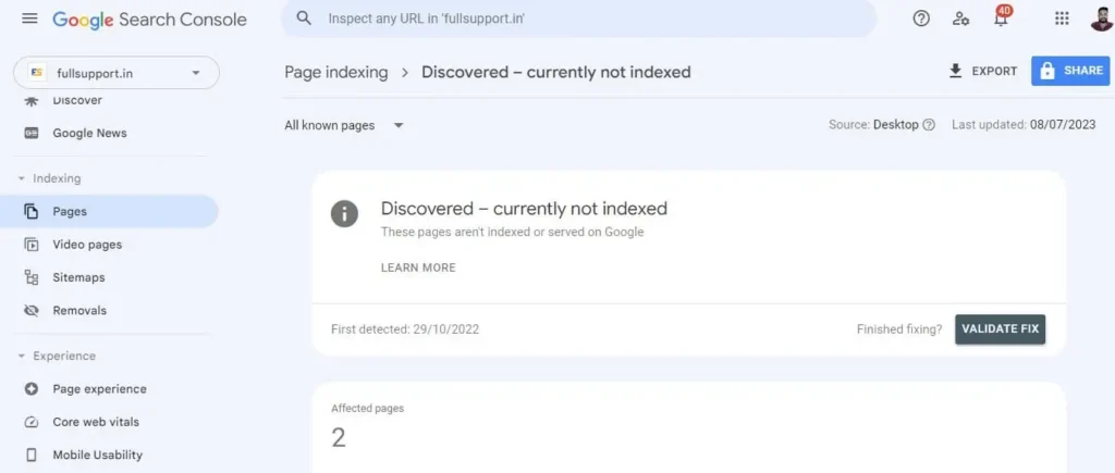 Discovered-Currently-Not-Indexed
